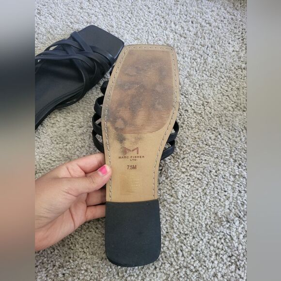 Marc Fisher square toe sandals - Picture 2 of 4